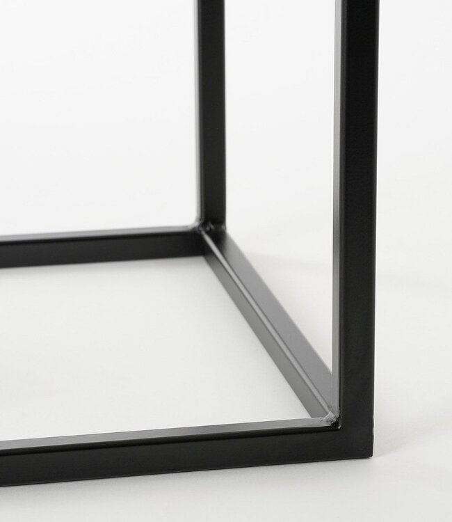 Bijzettafel set Zwart 2Ijzer
