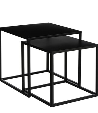 Mica Decorations Bijzettafel set Zwart 2Ijzer