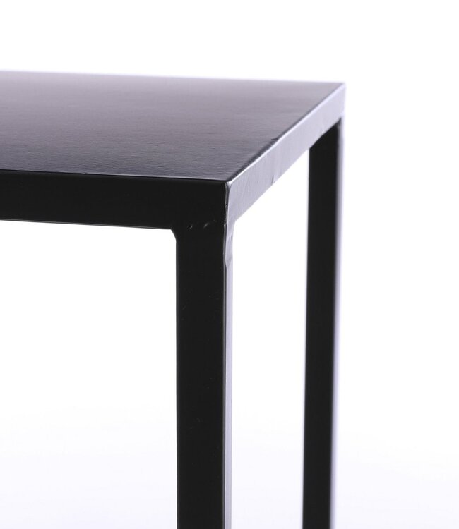 Bijzettafel set Zwart 2Ijzer