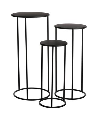 Mica Decorations Bijzettafel set Zwart 3Ijzer