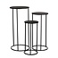 Bijzettafel set Zwart 3Ijzer