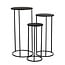 Mica Decorations Quinty Iron Side Tables - Black - Set of 3