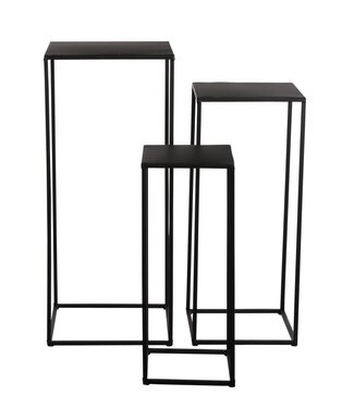 Mica Decorations Bijzettafel set Zwart 3Ijzer