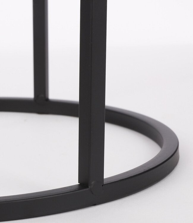 Bijzettafel set Zwart 3Ijzer