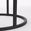 Mica Decorations Quinty Beistelltische aus Eisen - Schwarz - 3er-Set