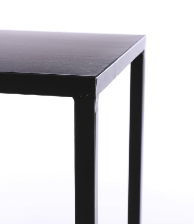 Bijzettafel set Zwart 2Ijzer