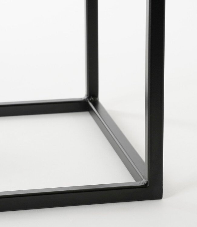 Bijzettafel set Zwart 2Ijzer