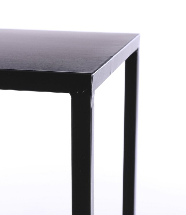 Bijzettafel set Zwart 2Ijzer