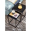 Mica Decorations Goa Iron Side Tables - Black - Set of 2