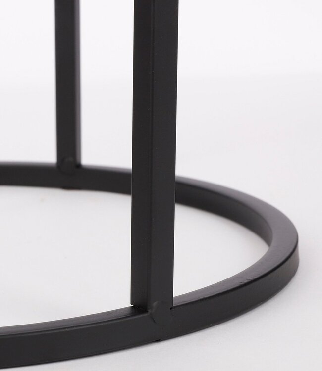 Bijzettafel set Zwart 3Ijzer