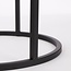Mica Decorations Quinty Beistelltische aus Eisen - Schwarz - 3er-Set