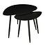 Mica Decorations Beistelltische aus Eisen - Schwarz - 2er-Set