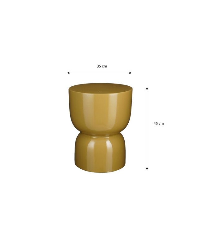 Bijzettafel Geel 1Keramisch