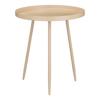 Mica Decorations Flores Iron Side Table - Beige - H44 cm