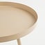 Mica Decorations Flores Beistelltisch aus Eisen - Beige - H44 cm