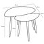 Mica Decorations Beistelltische aus Eisen - Schwarz - 2er-Set
