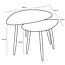 Mica Decorations Iron Side Tables - Black - Set of 2