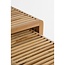 Bijzettafel set Bruin 3Teak hout