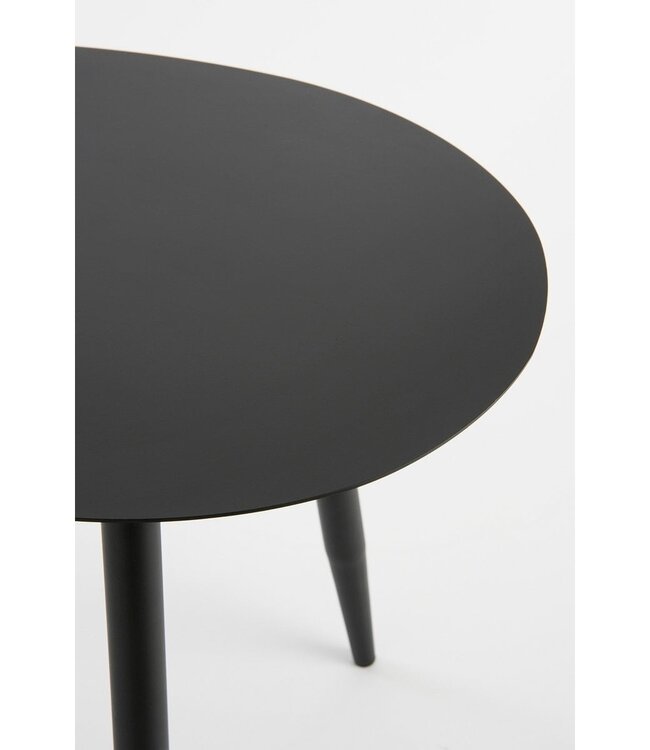 Bijzettafel set Zwart 2Ijzer