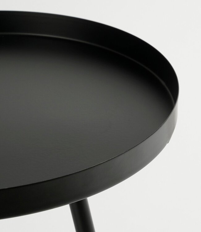 Bijzettafel Zwart 1Ijzer
