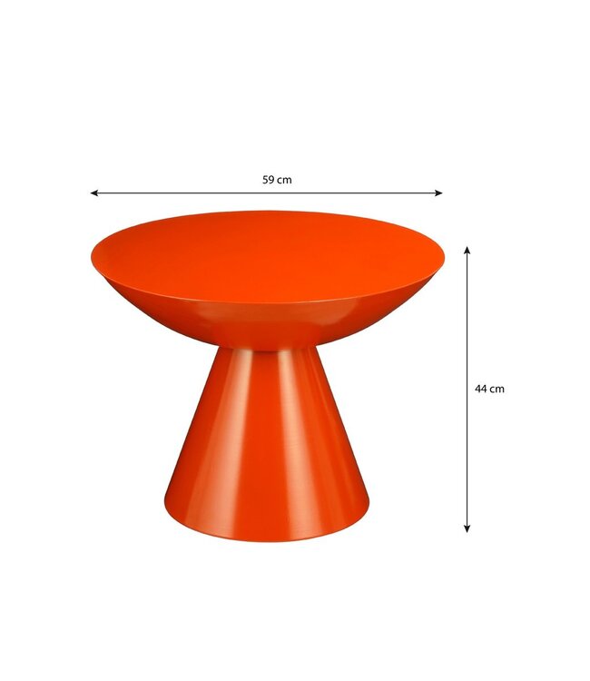 Bijzettafel Oranje 1Ijzer