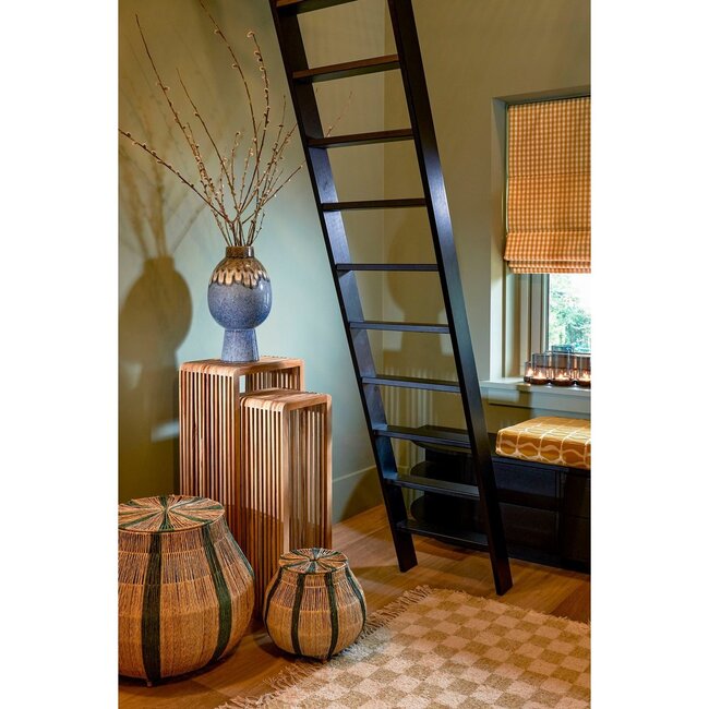 Mica Decorations Yonker Teak Plant Tables - Brown - Set of 2