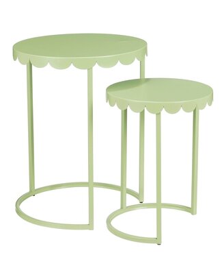Mica Decorations Bijzettafel set Mintgroen 2Ijzer