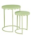 Bijzettafel set Mintgroen 2Ijzer