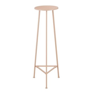 Mica Decorations Adine Iron Plant Table - Light Pink - H120 × Ø35 cm