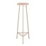 Mica Decorations Adine Pflanzentisch aus Eisen - Hellrosa - H120 × Ø35 cm