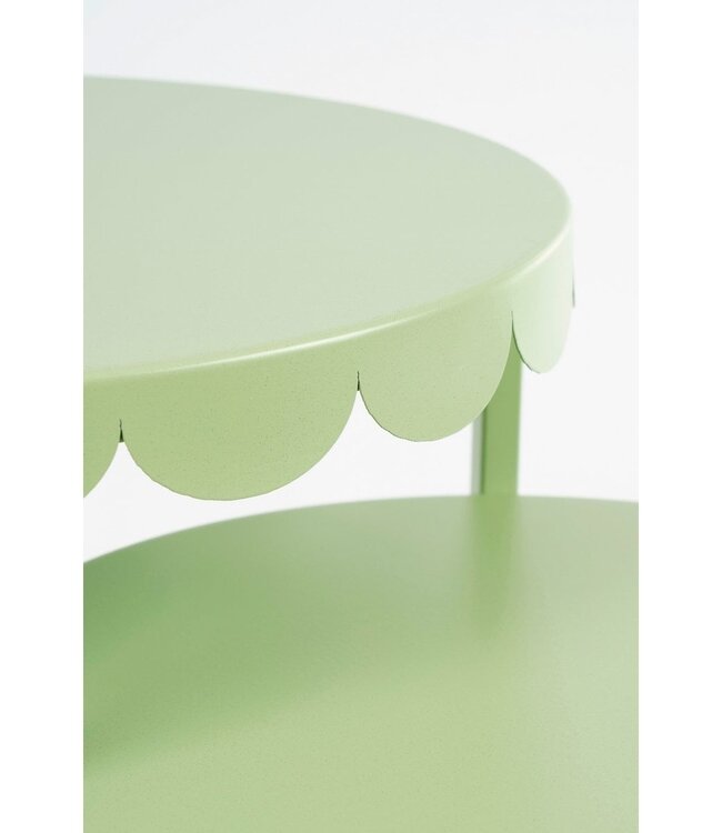 Bijzettafel set Mintgroen 2Ijzer
