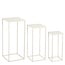 Mica Decorations Quinty Beistelltische aus Eisen - Gebrochenes Weiß - 3er-Set