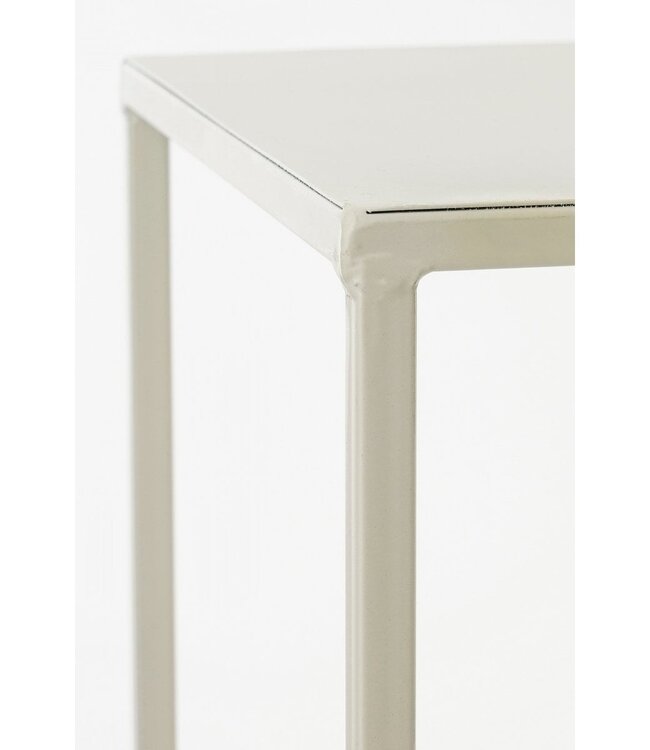 Bijzettafel set Gebroken wit 3Ijzer