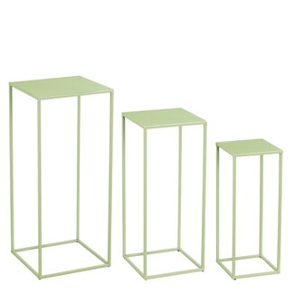 Mica Decorations Bijzettafelset – Groen – Ijzer – 3-delig