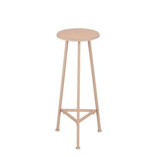 Mica Decorations Adine Pflanzentisch aus Eisen - Hellrosa - H80 × Ø30 cm