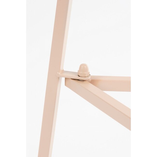 Mica Decorations Adine Iron Plant Table - Light Pink - H80 × Ø30 cm