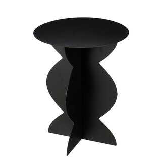Mica Decorations Rafi Iron Side Table - Black - H50 cm