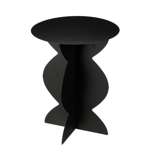 Mica Decorations Rafi Iron Side Table - Black - H50 cm