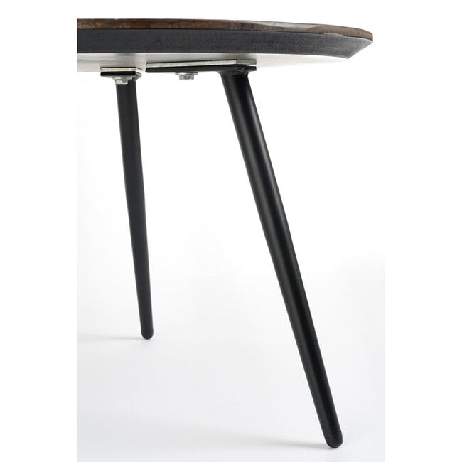 Mica Decorations Dane Wooden Side Tables - Brown - Set of 2