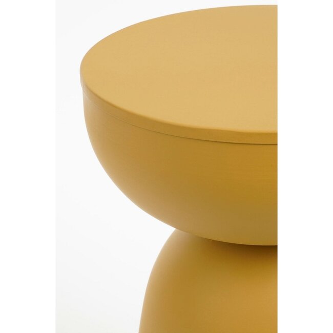 Mica Decorations Elliott Iron Side Table - Yellow
