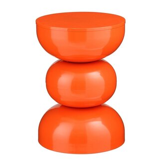 Mica Decorations Luna Iron Side Table - Orange - H46 cm
