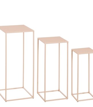 Mica Decorations Bijzettafel set Roze 3Ijzer
