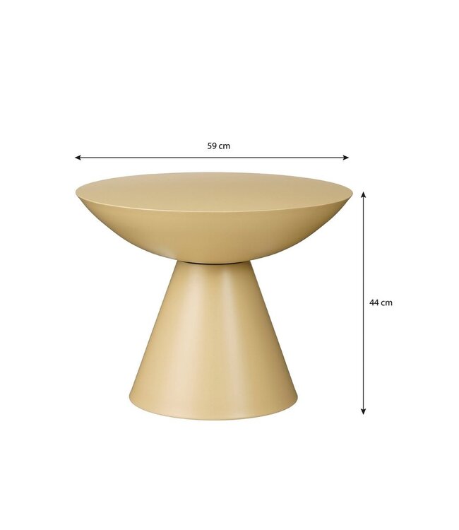 Bijzettafel Beige 1Ijzer