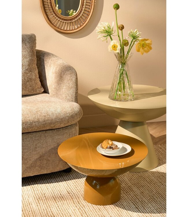 Bijzettafel Beige 1Ijzer