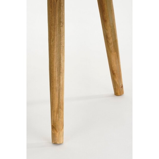 Mica Decorations Bold Wooden Side Table - Brown - H28 cm