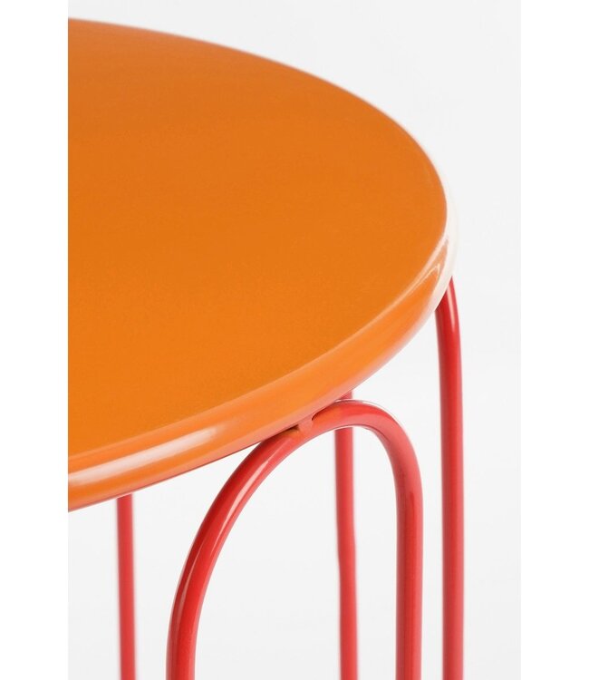 Bijzettafel set Oranje 2Ijzer