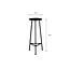 Mica Decorations Adine Iron Plant Table - Black