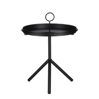 Mica Decorations Aston Beistelltisch aus Eisen - Schwarz - H40 cm