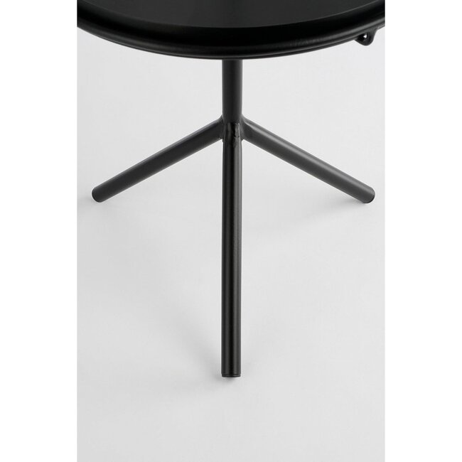 Mica Decorations Aston Iron Side Table - Black - H40 cm