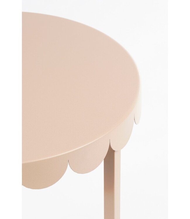 Bijzettafel Set Lichtroze IJzer (2-delig) – Ø40 & Ø30 cm